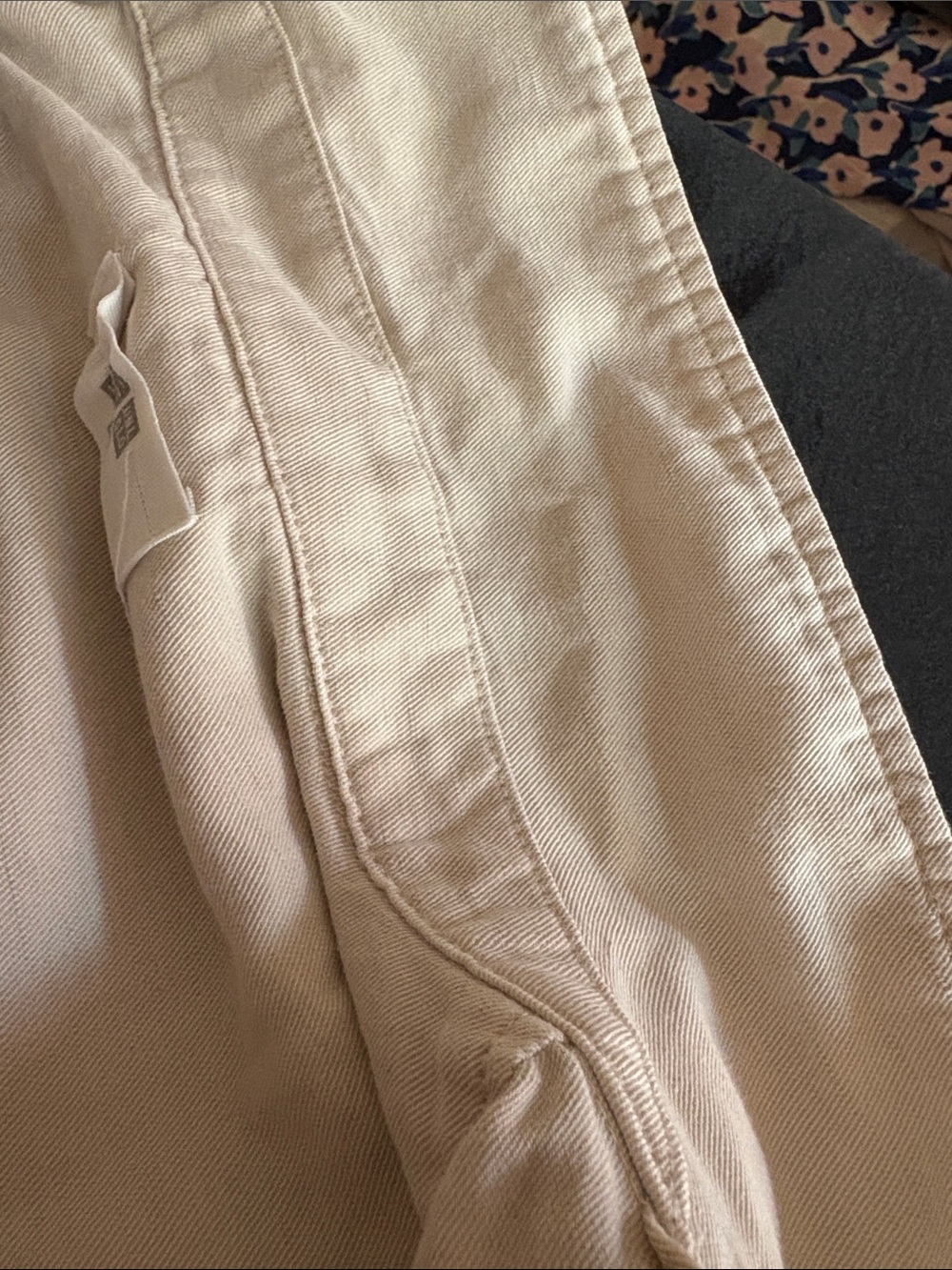 Uniqlo Men's Lightweight Cream Button-Front Shirt Jacket. Cotton.  Linen - Picture 8 of 10